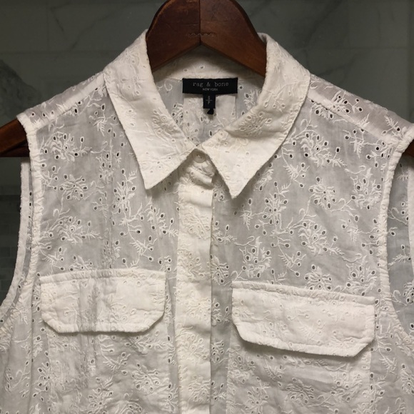 Rag & Bone April Eyelet Blouse - Picture 7 of 14